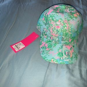 Lilly Pulitzer NWT Hat - Palm Beach, FL print